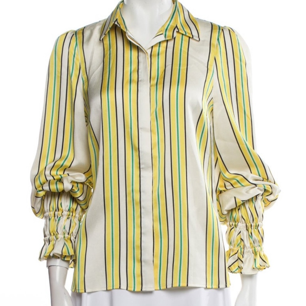 Alexis Multicolor Striped Blouse. $365 new with tags